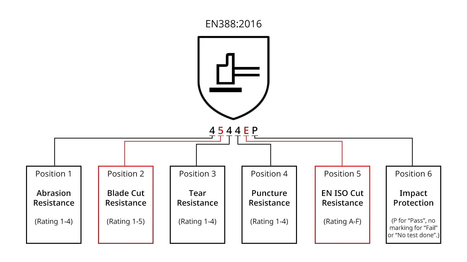 EN388:2016 Glave Safety Rating Infographic